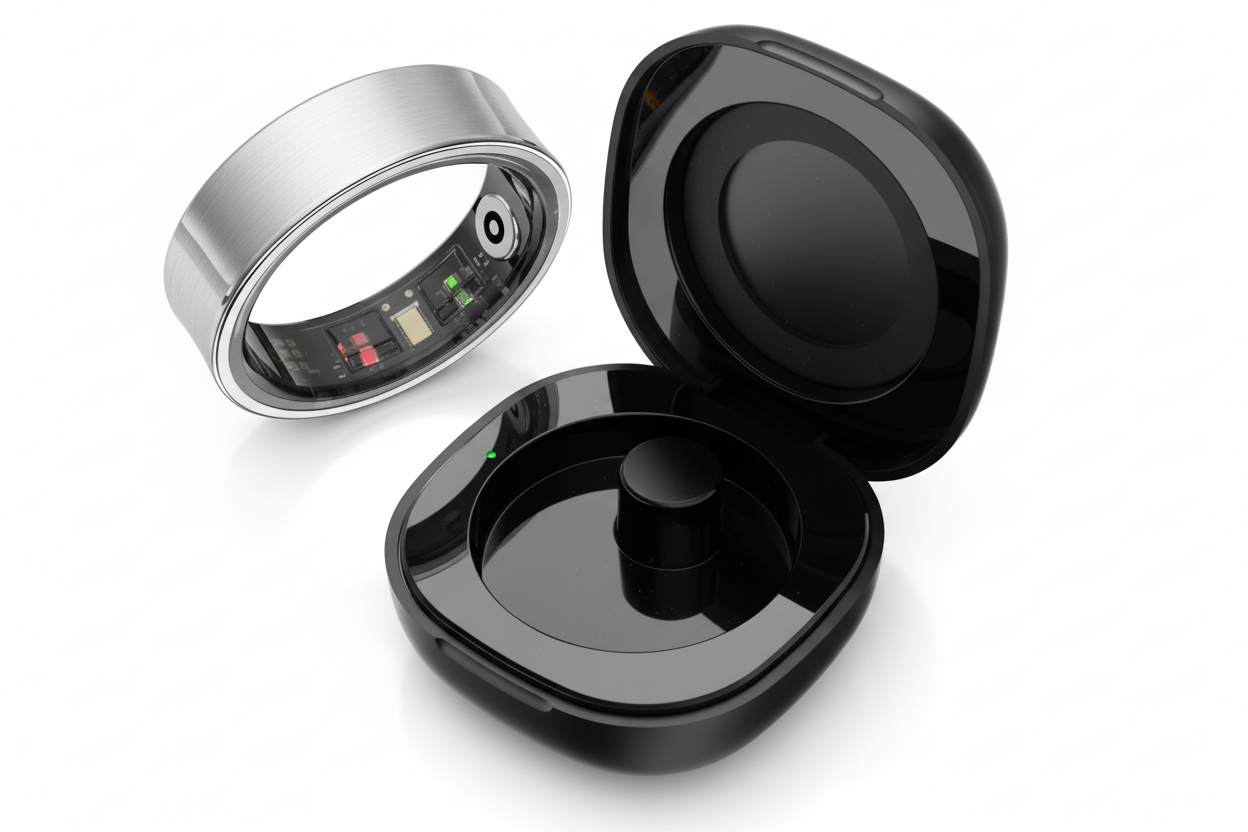 Smart Ring 2025 - Heart Rate & Blood Oxygen Monitor - Sleep Tracker - IP68 Waterproof - Multi-Sport Fitness Ring