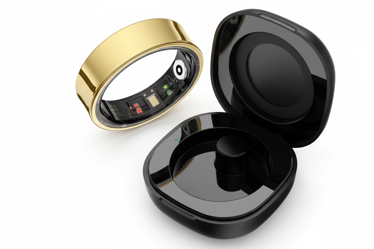 Smart Ring 2025 - Heart Rate & Blood Oxygen Monitor - Sleep Tracker - IP68 Waterproof - Multi-Sport Fitness Ring
