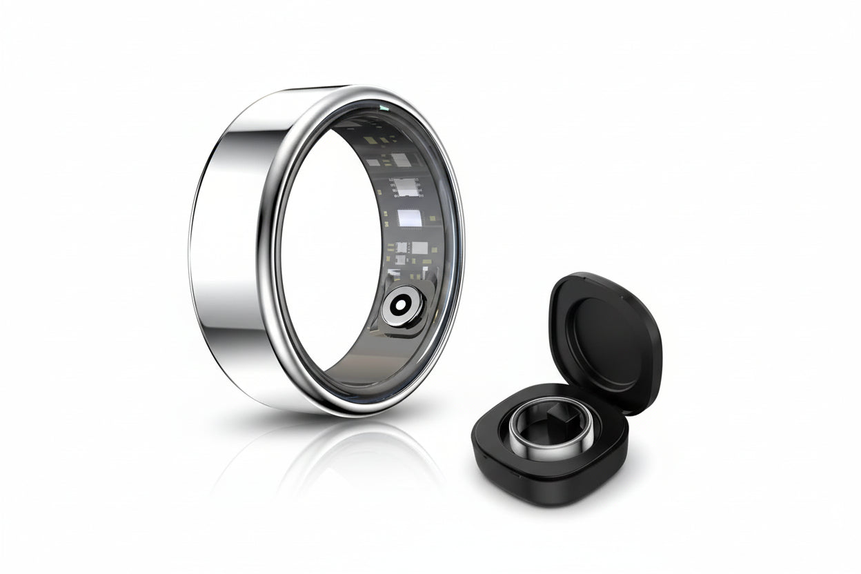 Smart Ring 2025 - Heart Rate & Blood Oxygen Monitor - Sleep Tracker - IP68 Waterproof - Multi-Sport Fitness Ring