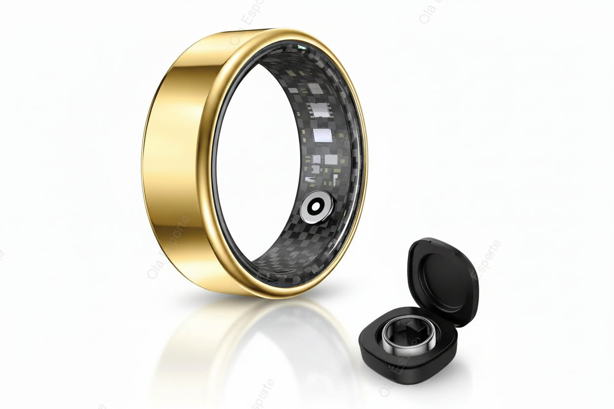 Smart Ring 2025 - Heart Rate & Blood Oxygen Monitor - Sleep Tracker - IP68 Waterproof - Multi-Sport Fitness Ring